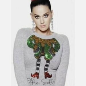Katy Perry Sweater with Festive Design